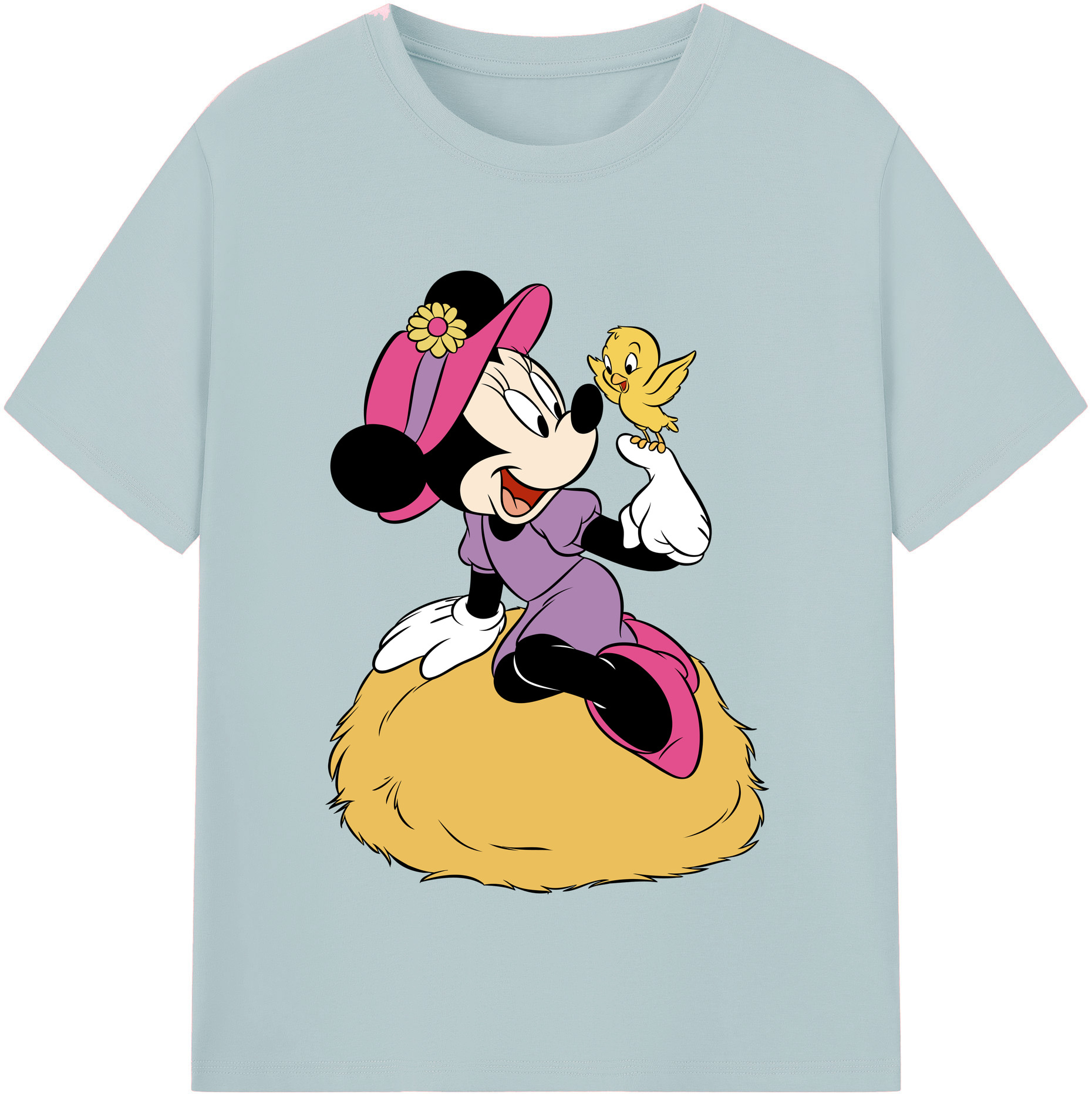 （画像用） ミッキーマウス Mickey Mouse 綿100％半袖Tシャツ（フロントプリント）